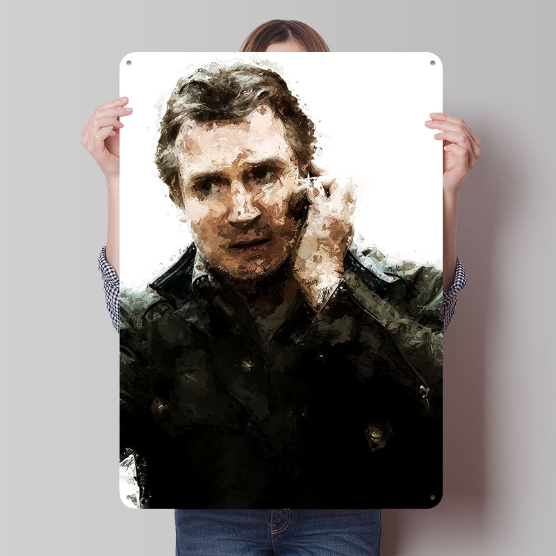 Gaming Accessories Retro - Liam Neeson Sanat Baskı Posteri Özelleştirilmiş