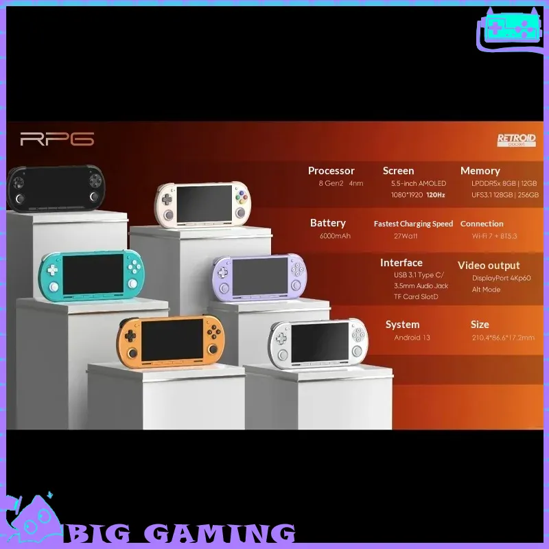 Gaming Accessories Retro - Retroid Pocket G2 Oyun Konsolu 5.5