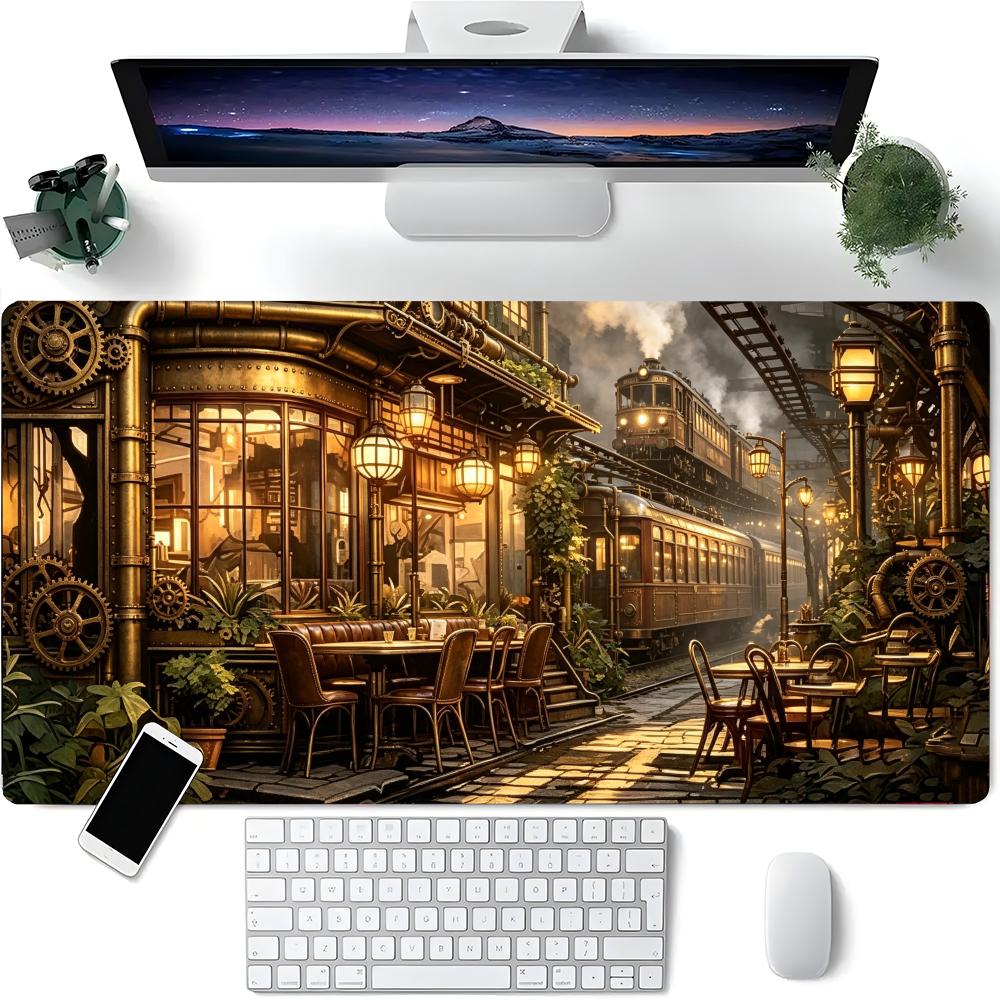 Gaming Accessories Retro - Retro Endüstriyel Tren İstasyonu Masa Pedi