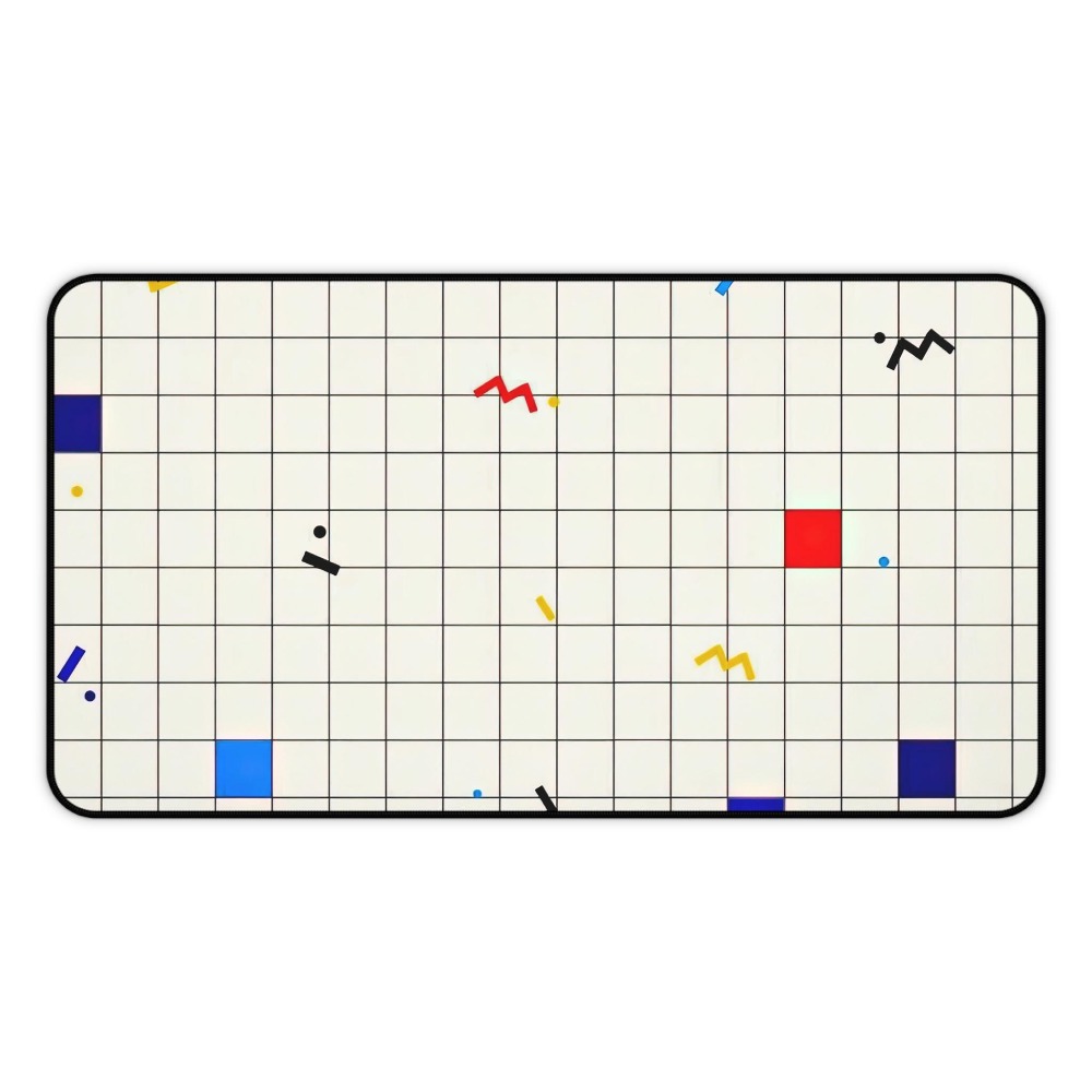 Gaming Accessories Retro - Retro Geometrik Izgara Masa Örtüsü Mouse