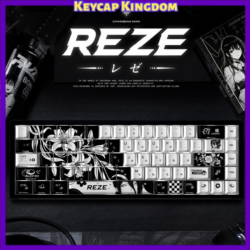 Gaming Accessories To Gift - YENI Reze 5.0 Anime Keycaps Testere