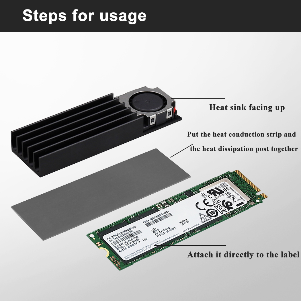 Gdstime M.2 2280 22110 Katı Ha - M2 Heatsink Cooler incelemesi ve fiyatı