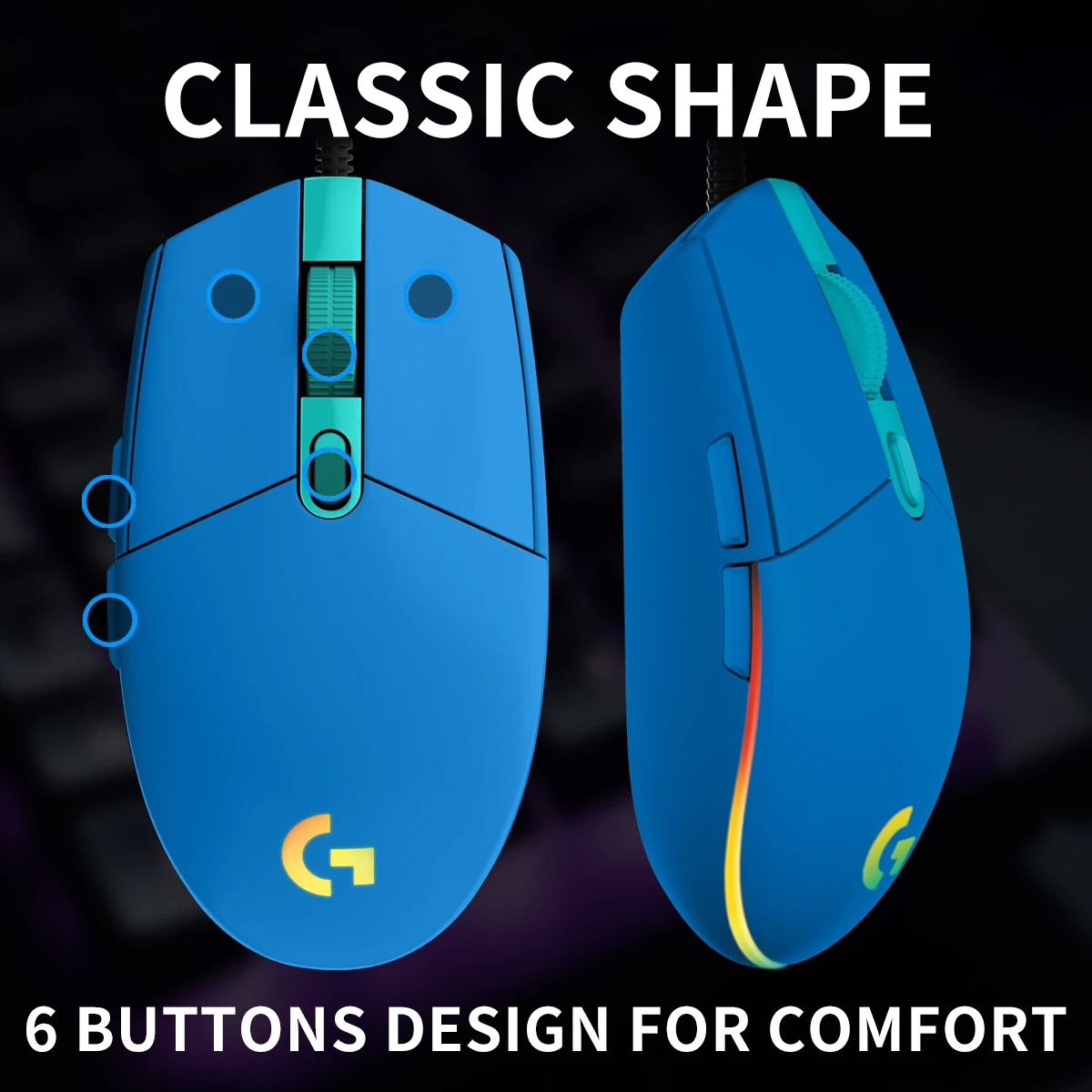Logitech G102/G203 E-spor graf - Logitech Mouse G203 incelemesi ve fiyatı