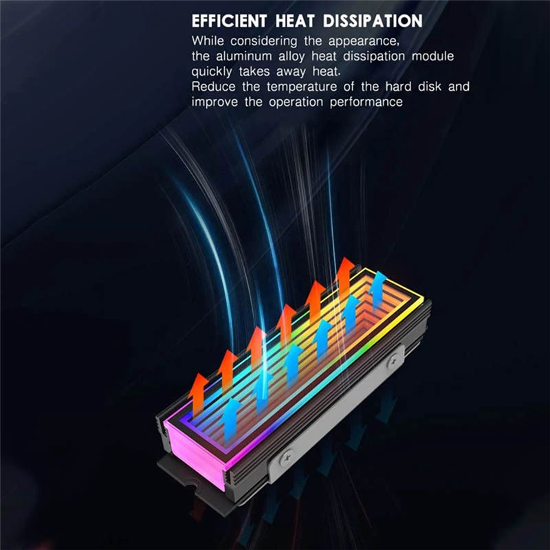 2280 SSD M2 Radyatör PC RGB M. - M2 Heatsink Cooler incelemesi ve fiyatı